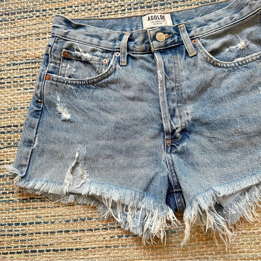 Parker Vintage Cut Off Jean Shorts in Swapmeet Denim Size 27 A026-811 - Image 3