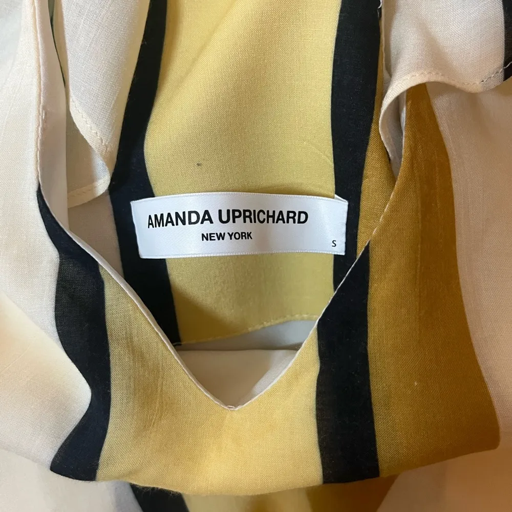 Amanda Uprichard Yellow and Black Striped Top. Size S - Image 3