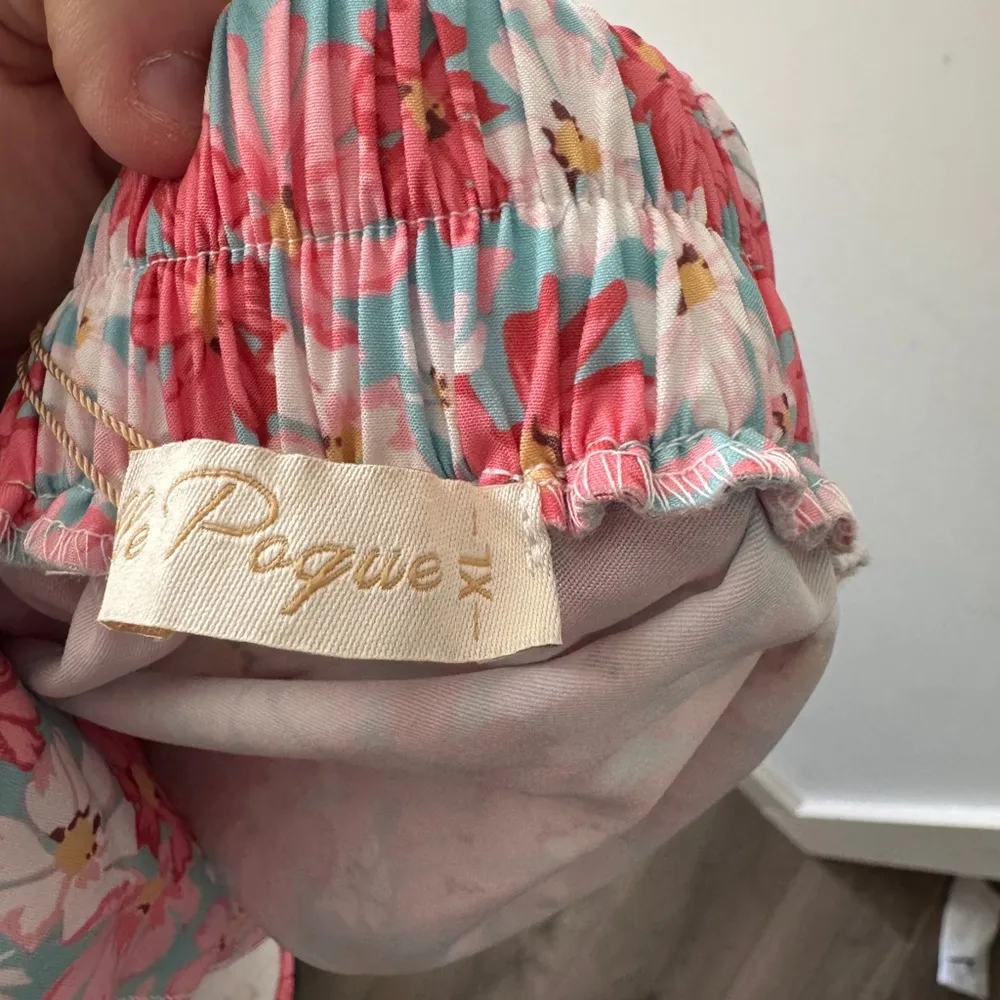 NEW! Belle Poque High Low A Line Skirts Vintage High Waisted Midi Flowy Skirt Pink Size XL - Image 7