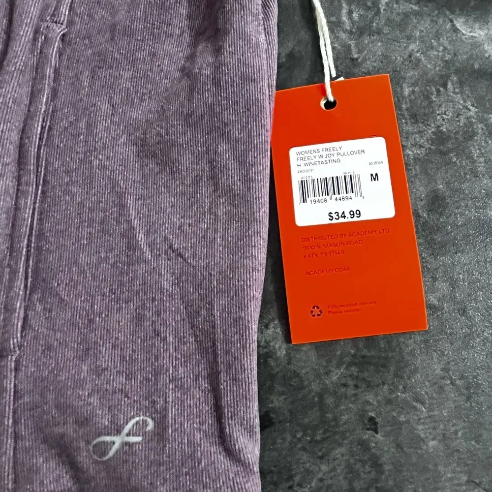 FREELY Women’s Joy Lavender Mock Neck Pullover Princess Seamline Size Medium NWT Purple - Image 4