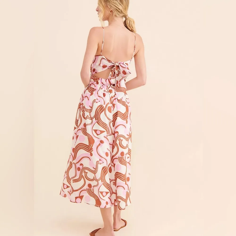 ASTR the Label Suzy Midi Dress Large NWT Wedding Guest Cottagecore - Image 3