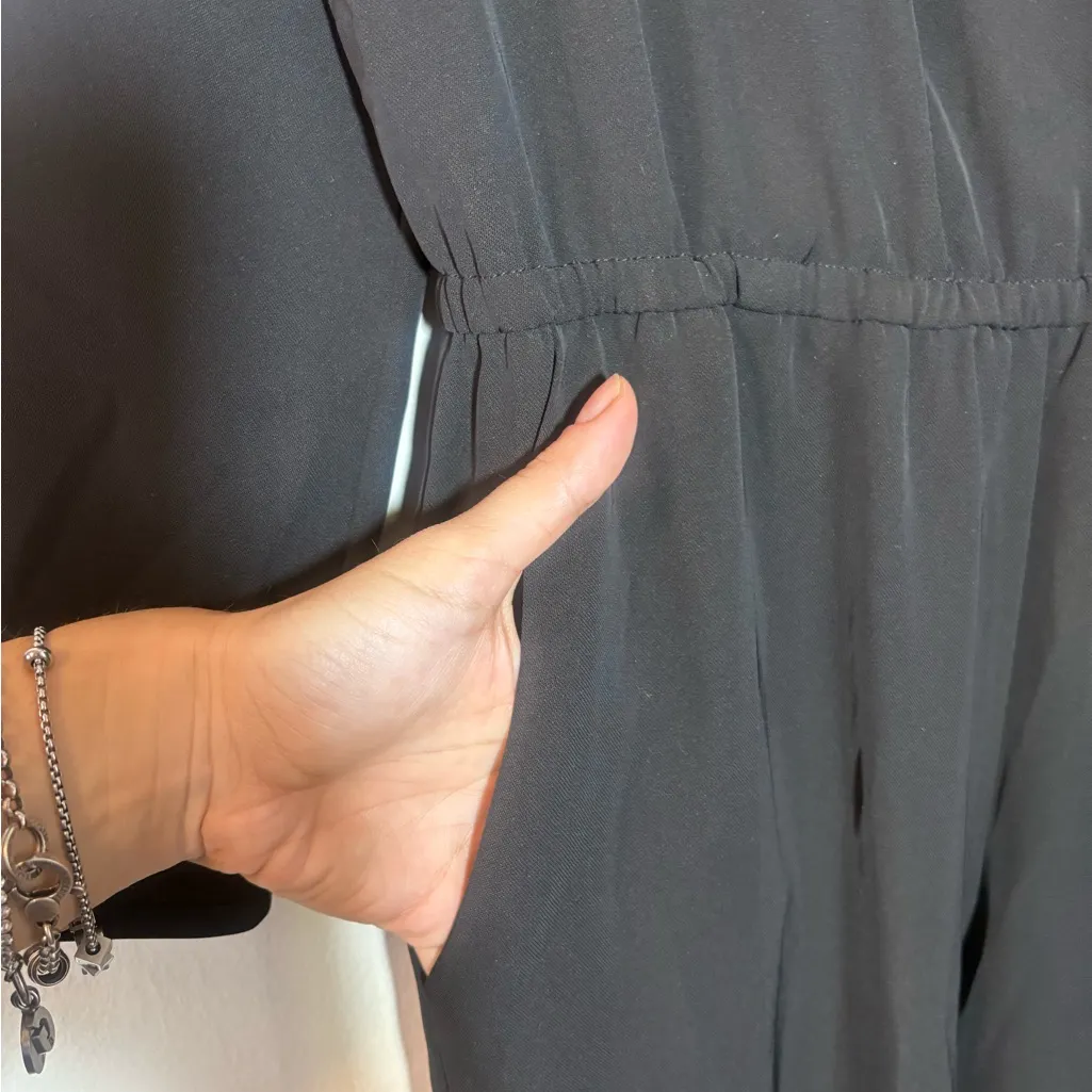 H&M Faux Wrap Black Jumpsuit - Image 4