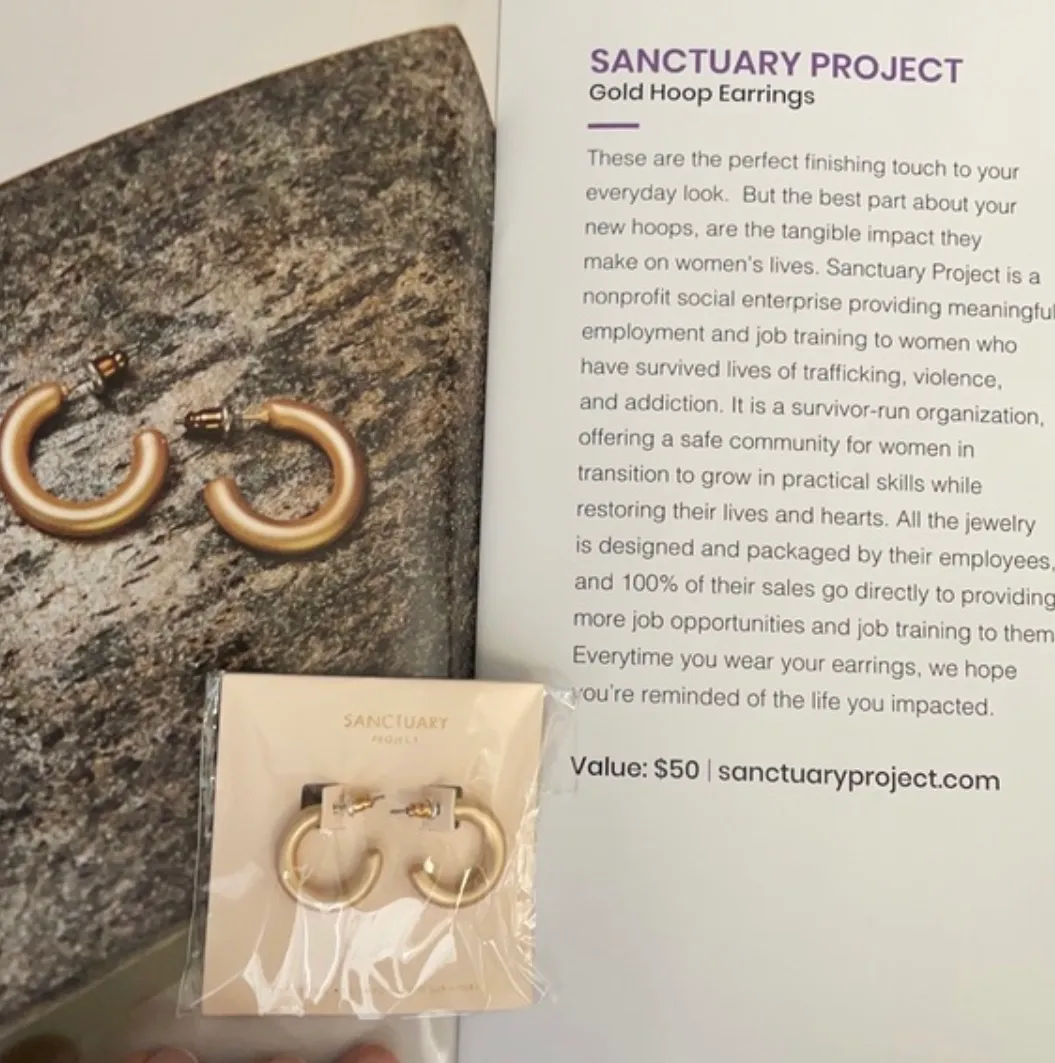Sanctuary Project Gold Mini Hoop Earrings - Image 5