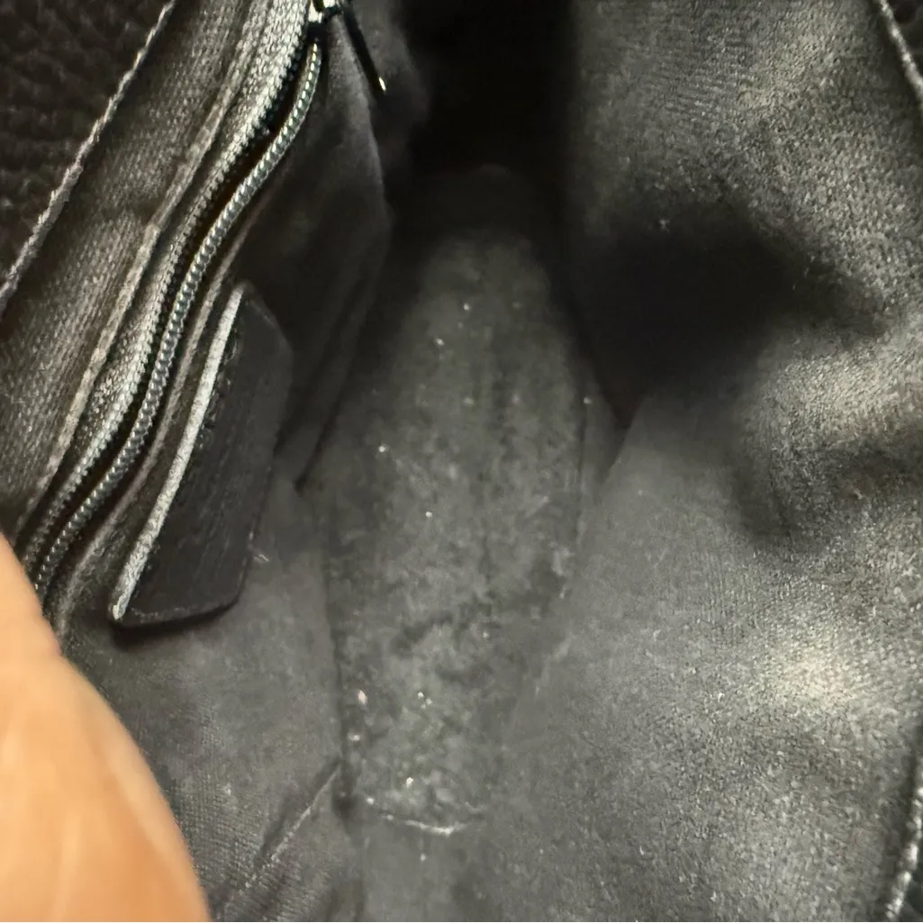 Vintage Brighton, black and brown leather shoulder bag, handbag - Image 14