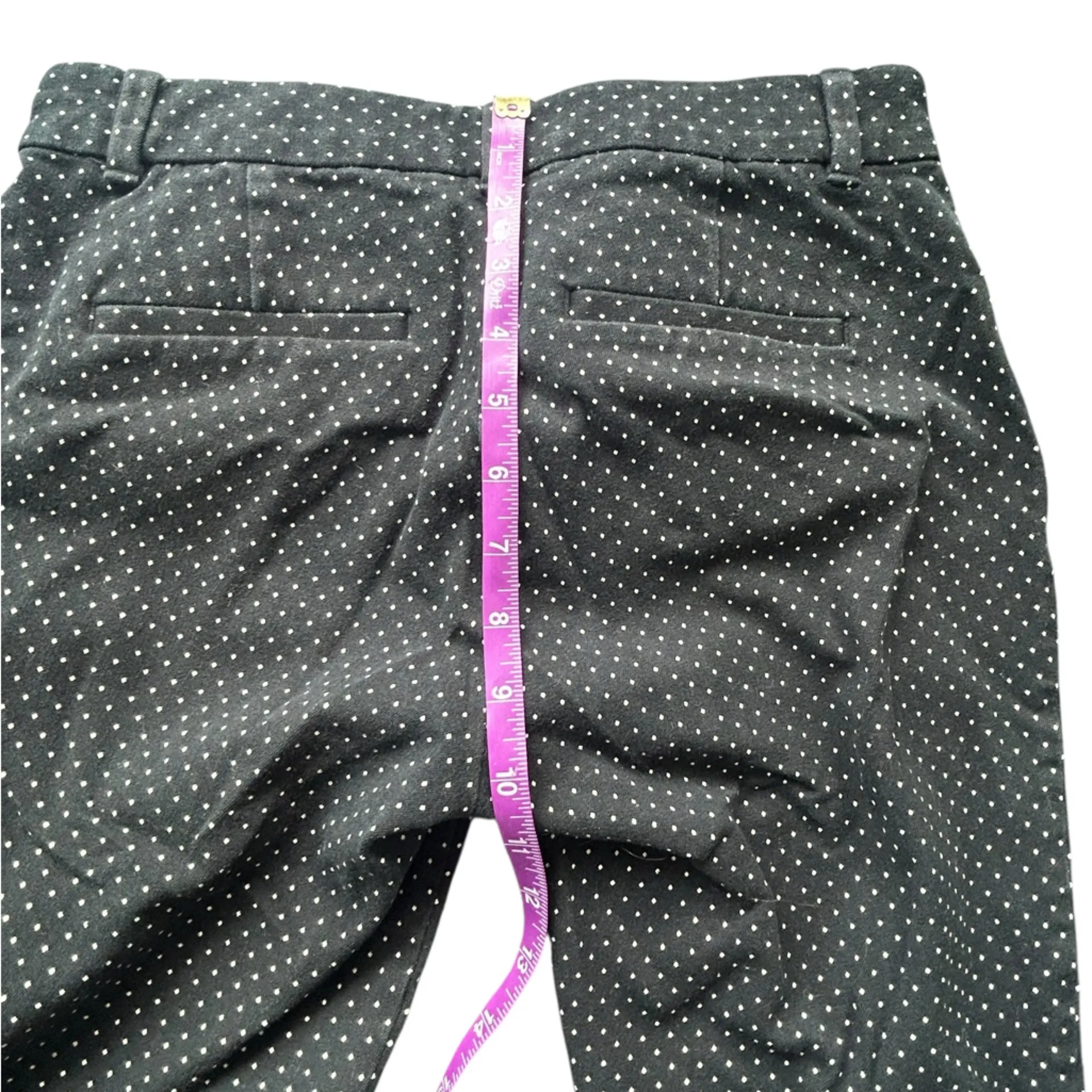 GAP Women's Black and White Polka Dot Cropped Pants - Image 6