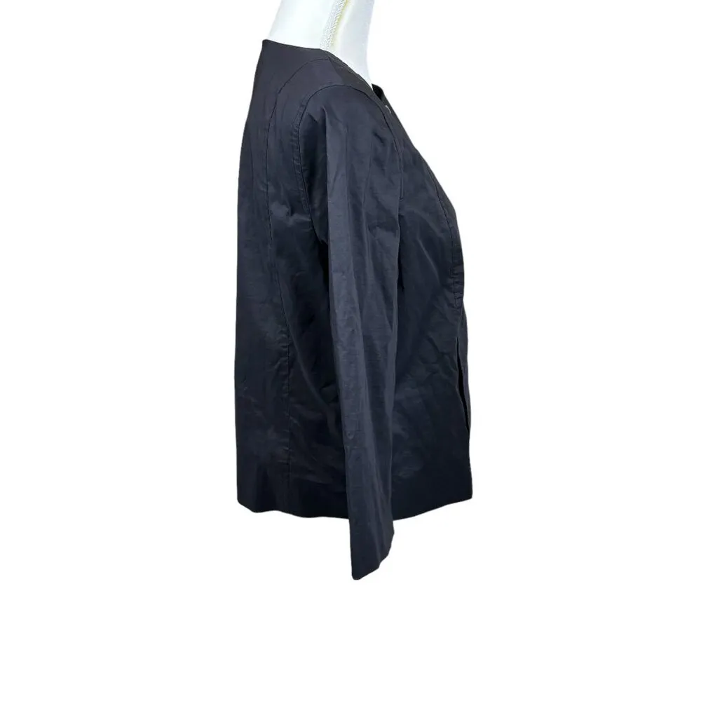 Eileen Fisher jacket/coat, size Medium, ramie, zipper, stretch, dressy, office - Image 5