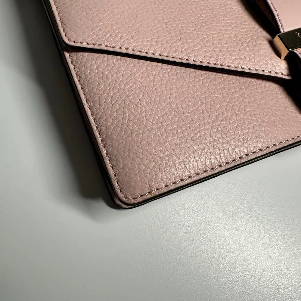 Kate Spade Parchment Drive Josephine Rose Jade Pebbled Leather Crossbody Purse - Image 4