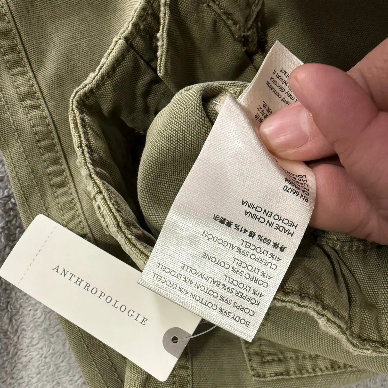 NWT Anthropologie Viana Tapered Utility Pants, Green, 29 - Image 8