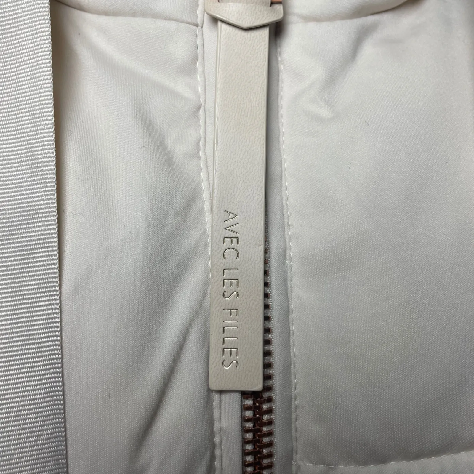 Avec Les Filles Buff Puffer Coat XS Fits Like Medium Rose Gold Oversized Winter - Image 8