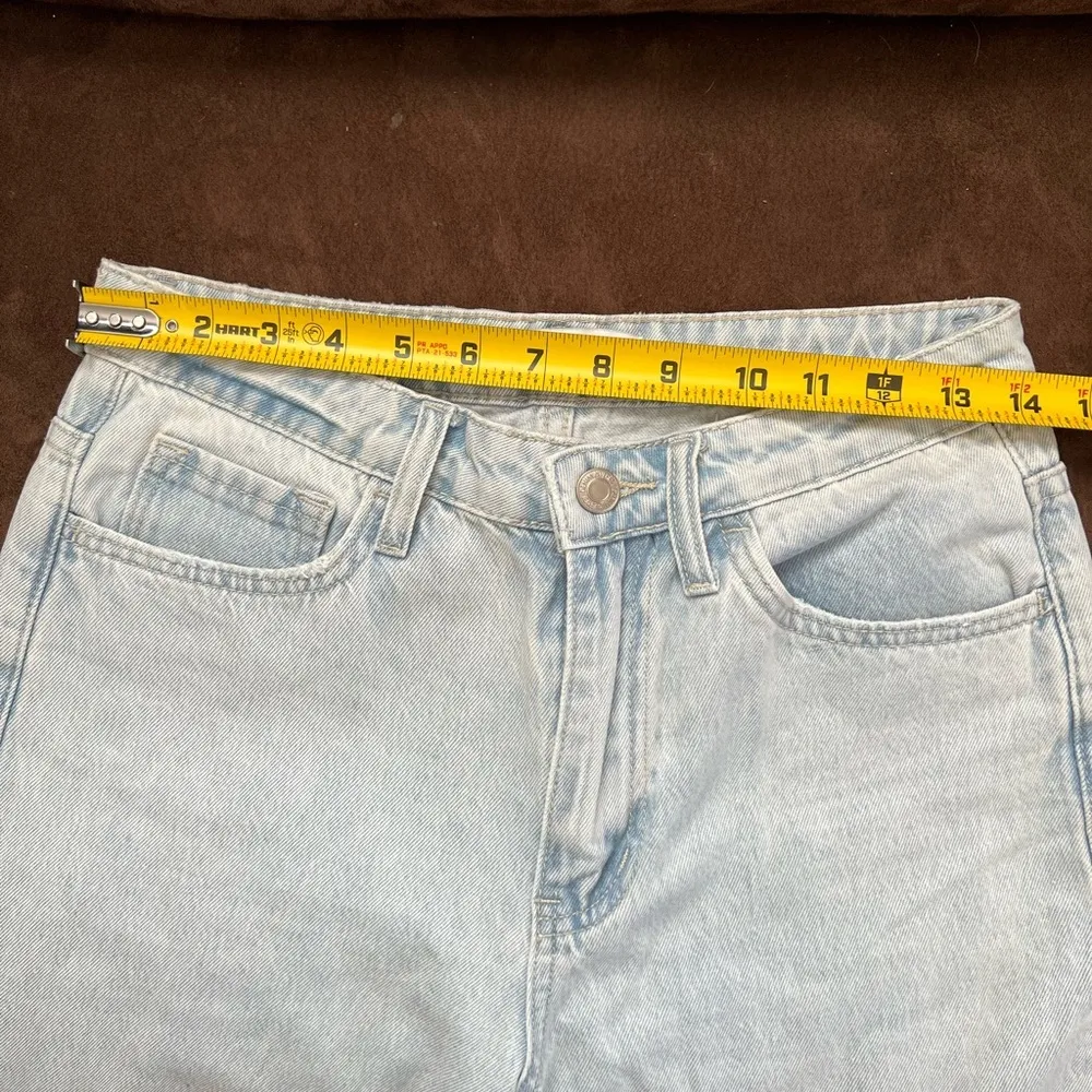 VERVET LOS ANGELES Light Blue Distressed Women's Jeans Size 26 - Image 9