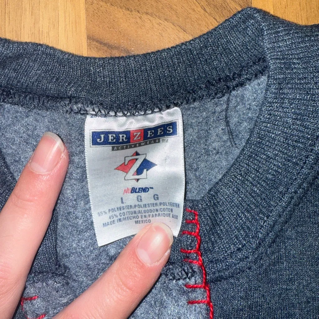 Stars, flag red white and blue handmade cardigan top size large Fourth of July‎ - Image 4