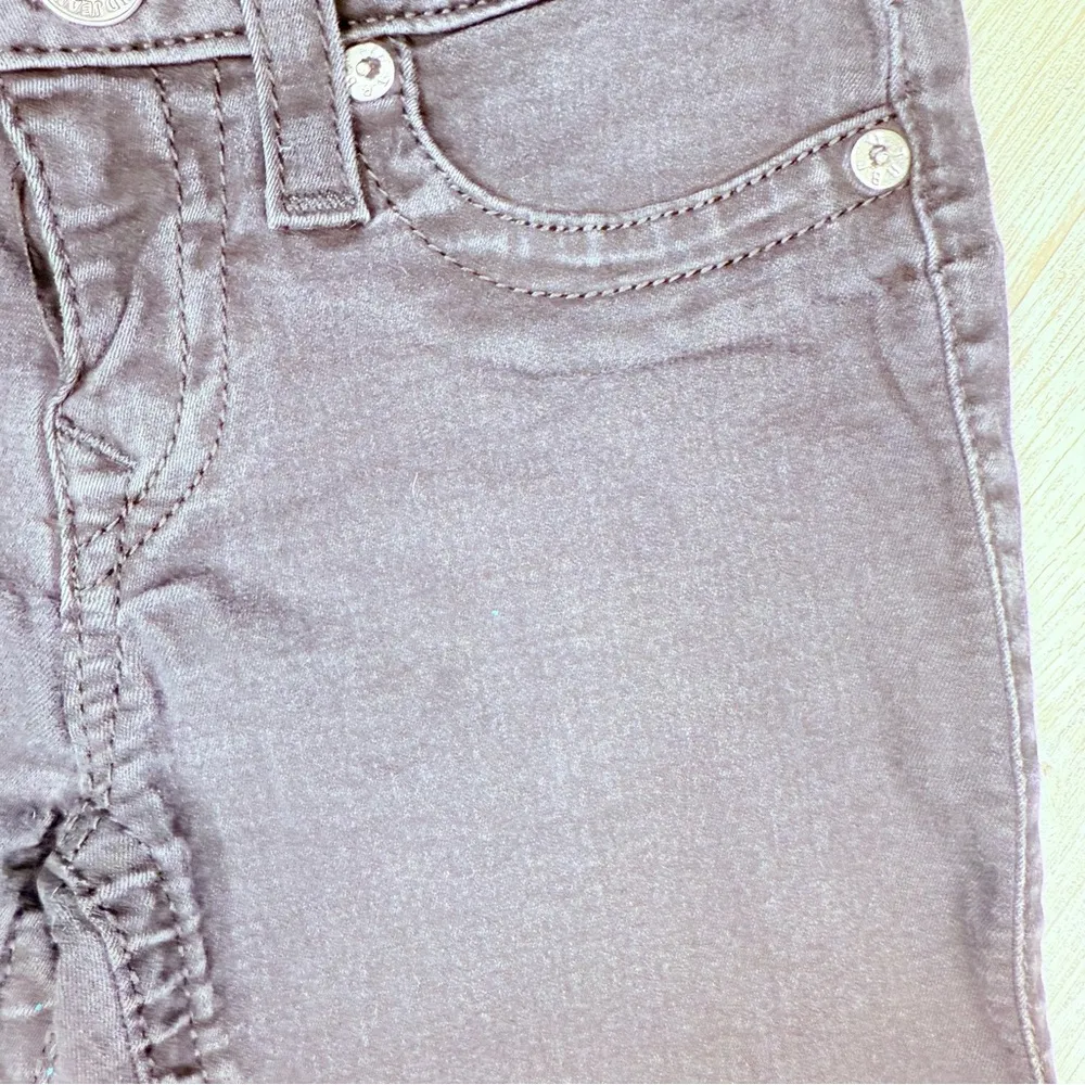 True religion denim black distressed wash skinny jeans pants size 27 - Image 3