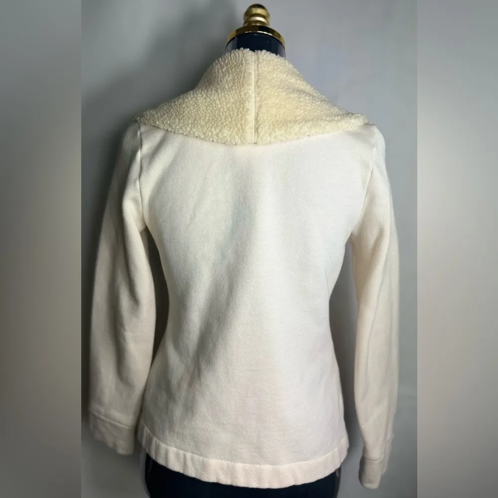 Ralph Lauren Ivory Fleece Sherpa Shawl Collar Blazer Jacket Women's PS PP - Image 6