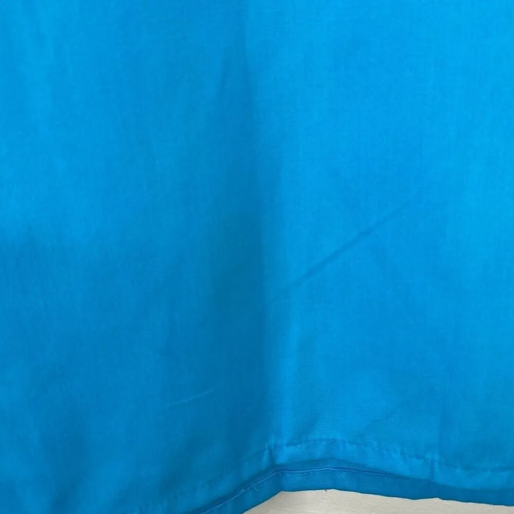 Walmart  Solid Blue Scrub Top Shirt Size Small S - Image 8