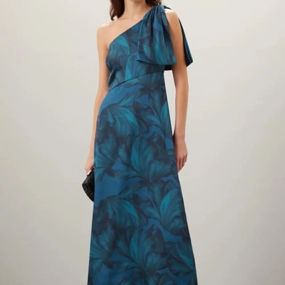 Sachin & Babi Chelsea Floral One shoulder gown - Image 4