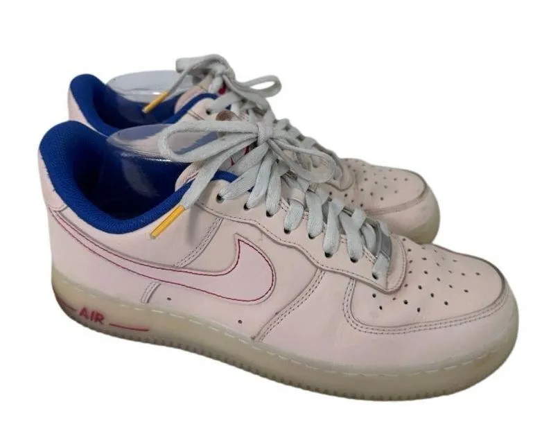 Nike Air Force 1 Low Pink Red Blue DH0928-800 Women’s Size 8.5 Rare Colorway - Image 6