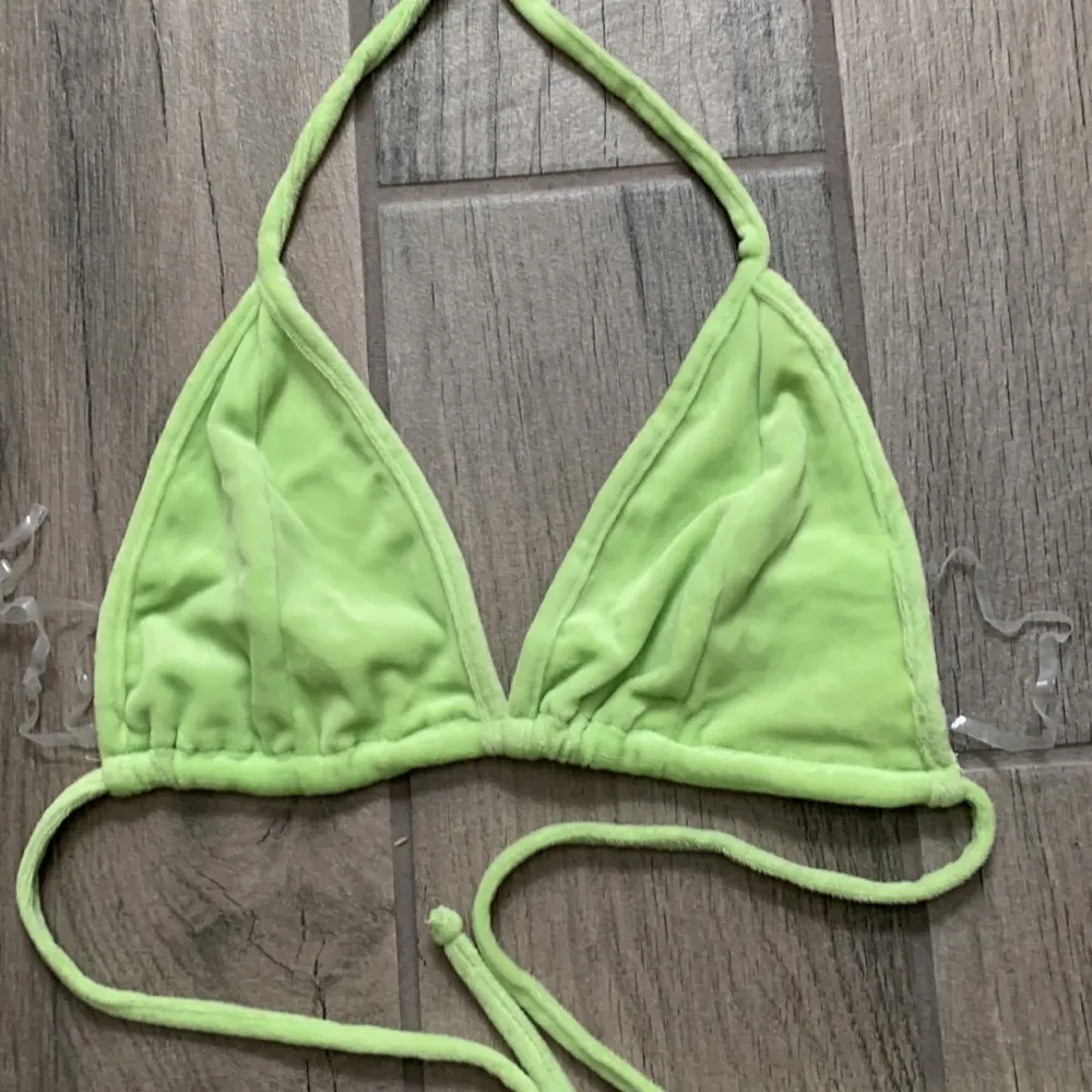 New pink neon green bikini top Size M - Image 2