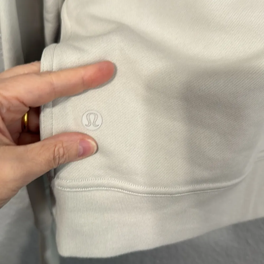 Lululemon All Yours Hoodie *French Terry size 4 in vapor grey - Image 7