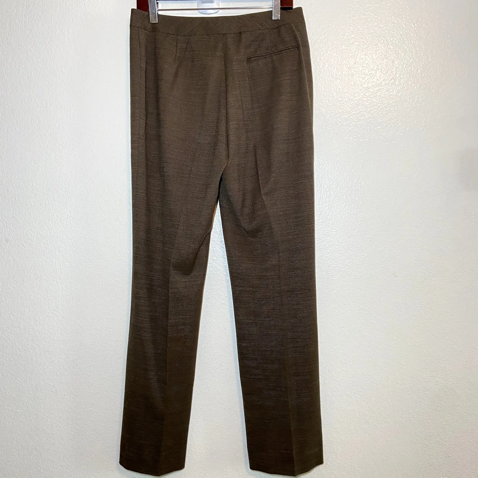 Lafayette 148 Wool Dress Pants Trouser Wide Leg Bootcut Mid - Image 5