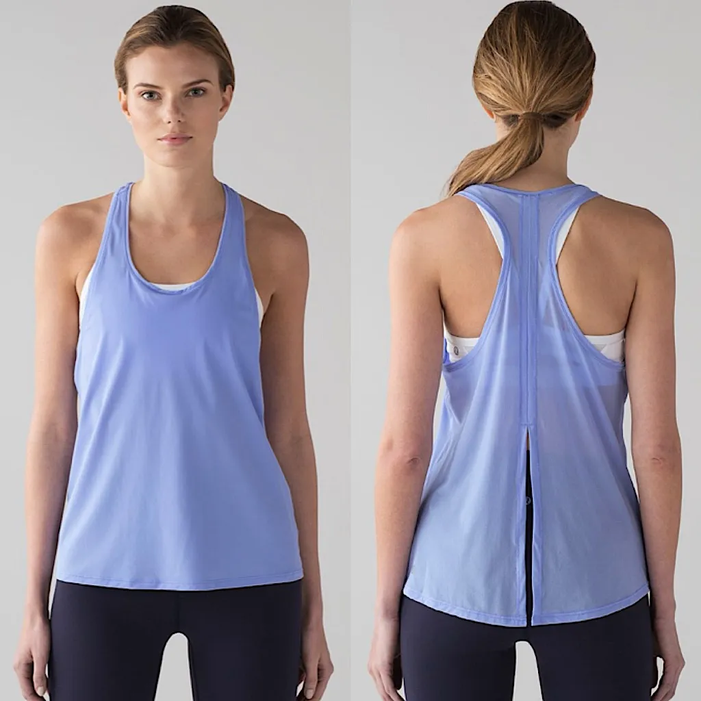Women’s Lululemon Two With One Singlet Tank Top in Hydrangea Blue size 6 - Image 2