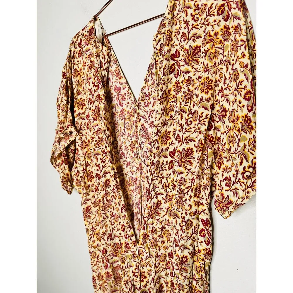 VANESSA BRUNO Orange Floral Print V - Image 12