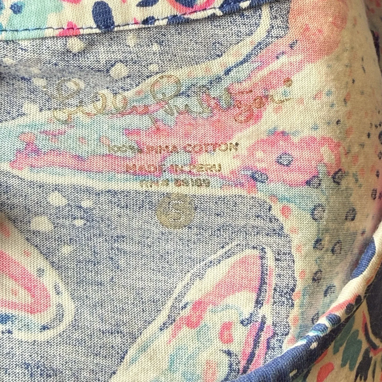 Lilly Pulitzer Cotton Beacon Dress Indigo Star Struck Blue Pink Starfish Small - Image 8