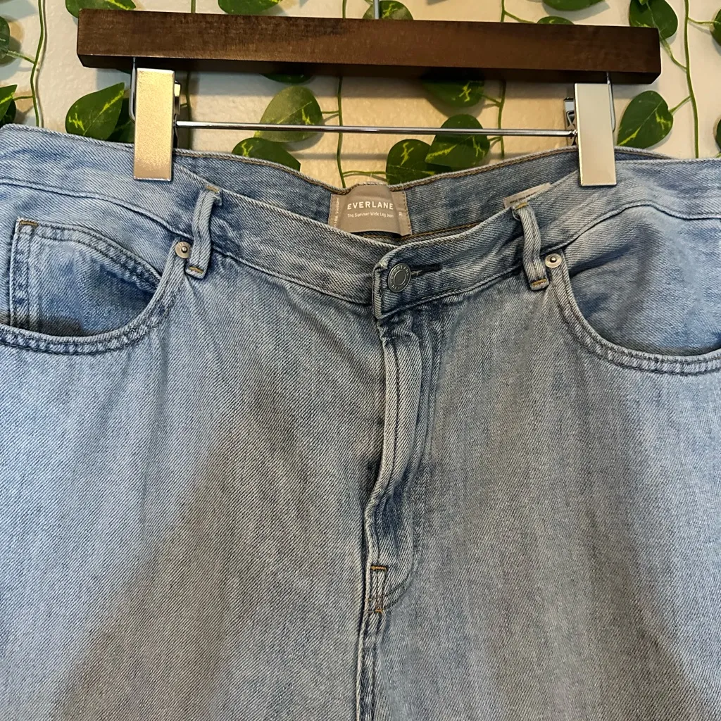 Women’s Everlane wide leg jeans size 31 - Image 2