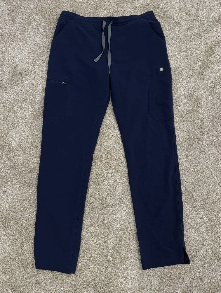 Figs Yola Skinny Scub Pant Navy - Image 2