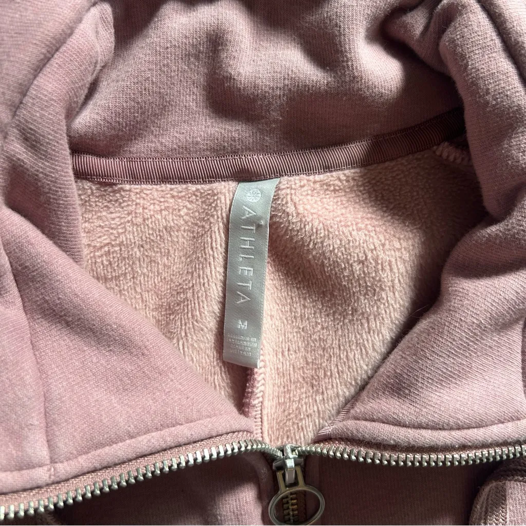 Athleta Cozy Karma 1/4 Zip Dress in Dogwood Mauve - Image 4