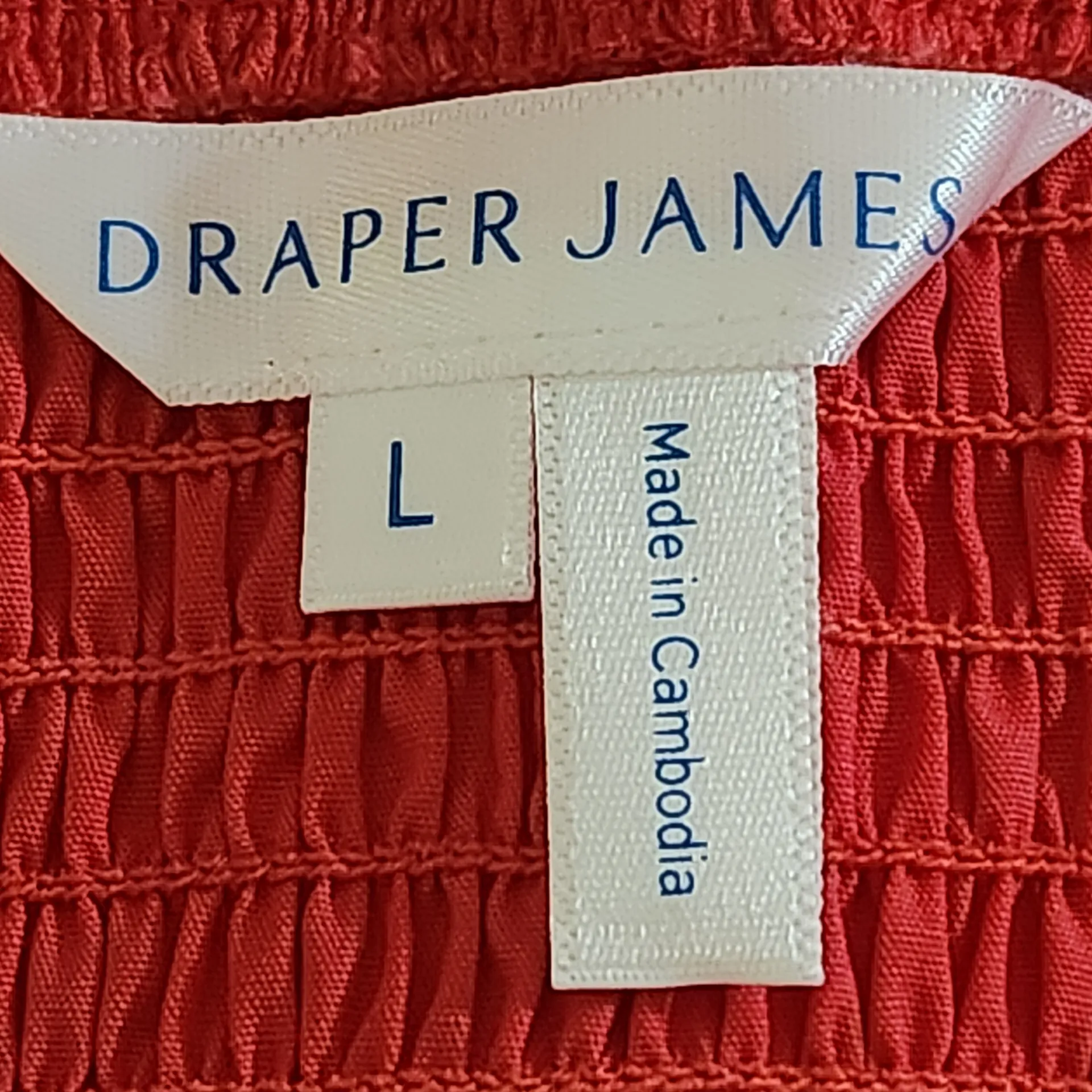 Draper James Red Puffy Sleeve Mini Dress Size Large Draper James Preppy Dress - Image 6