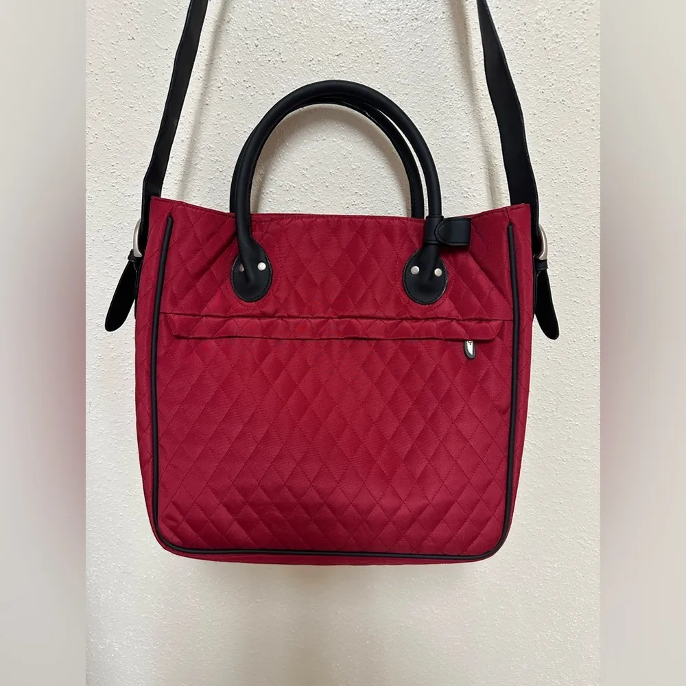 Travelon Quilted 2 in 1 Convertible Tote/Crossbody Bag - Image 2