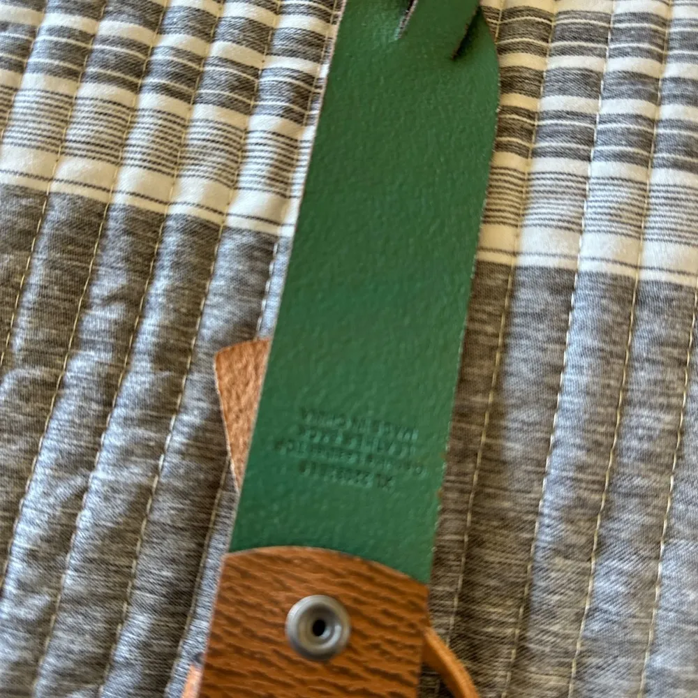 NWT Catchfly 100% Genuine Leather Belt Braided Western Brown Size XL - Image 8