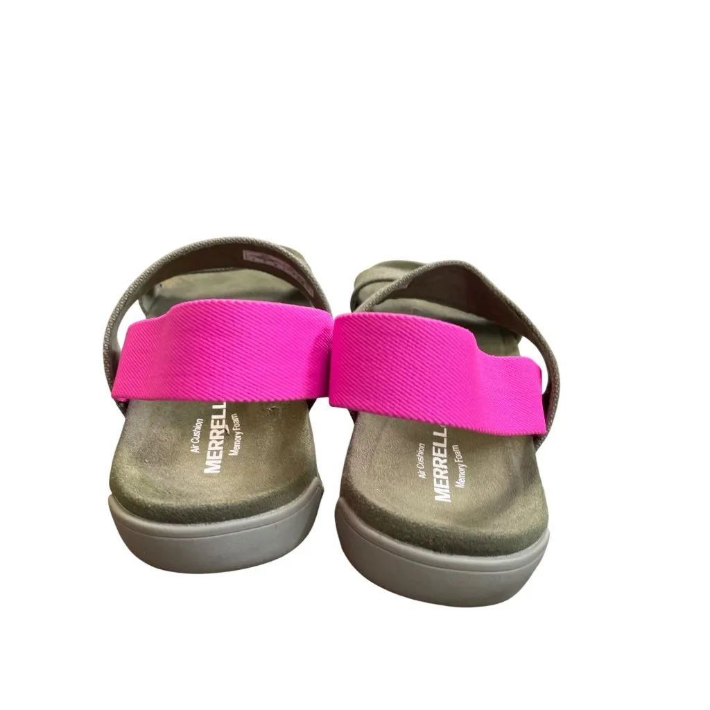 Merrell Womens Olive Pink Elastic Slingback Sandals Size 8 SKU 8708 - Image 6