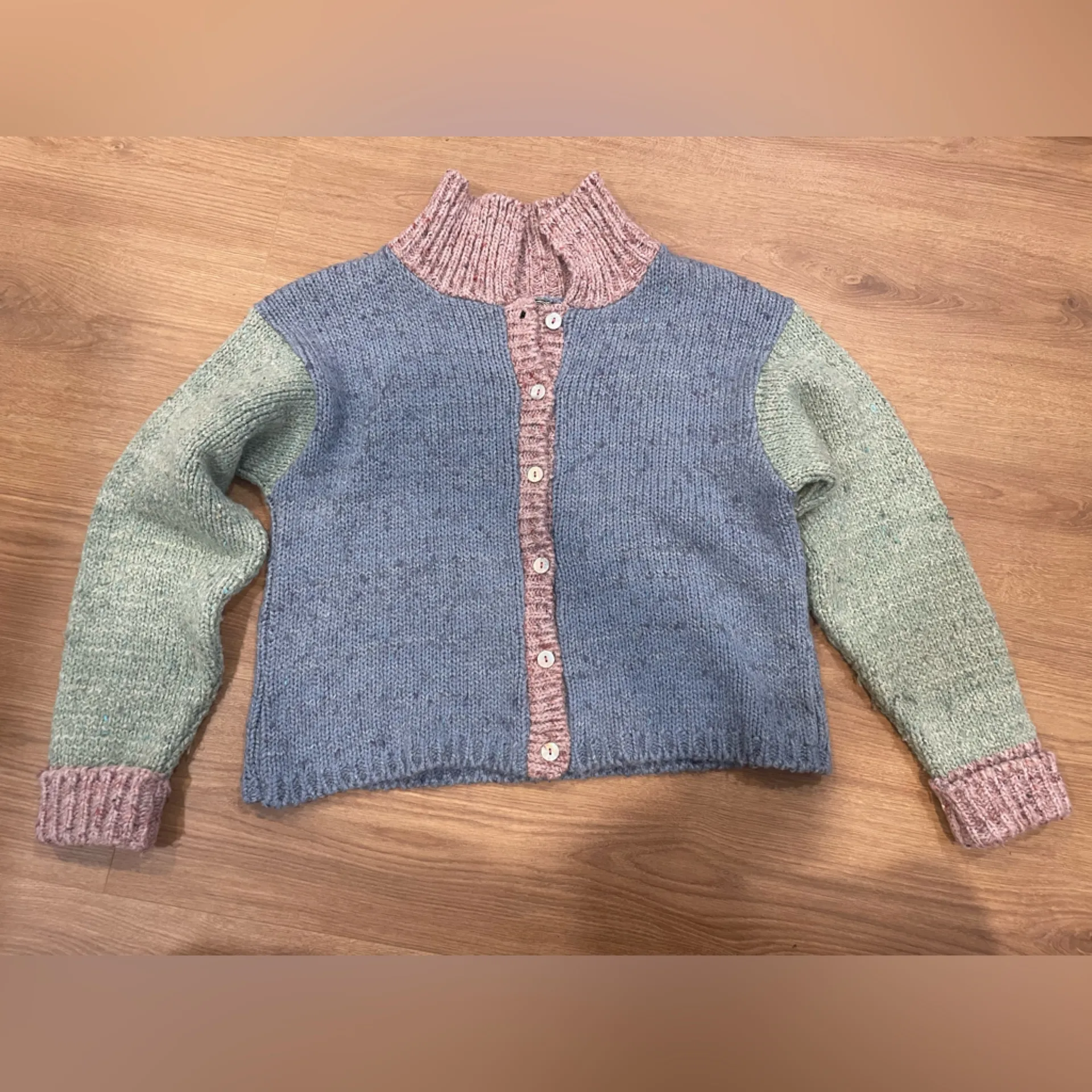 Vintage Jennifer Reed Multicolor Pastel Cardigan - Image 6