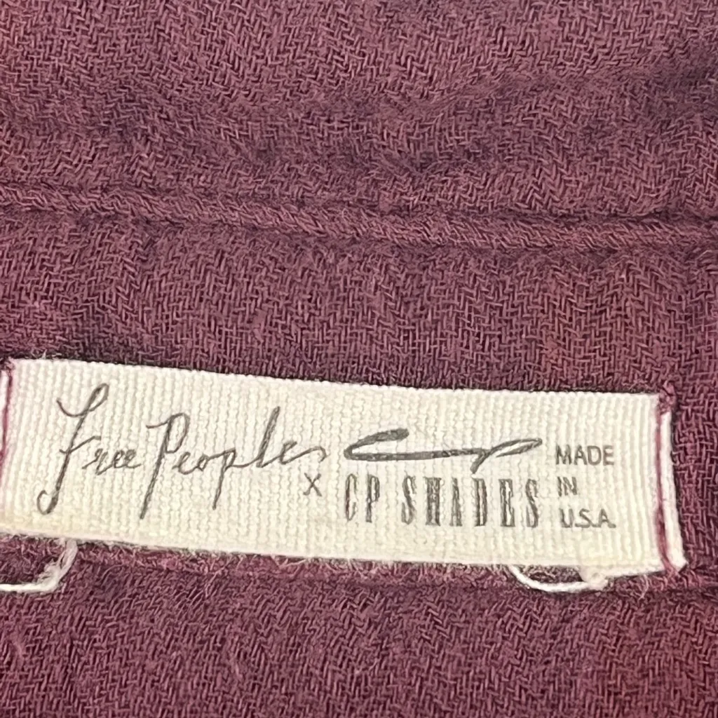 Free People  x CP Shades  Plaid Pattern Tunic Top w/Front Patch Pockets - Image 6