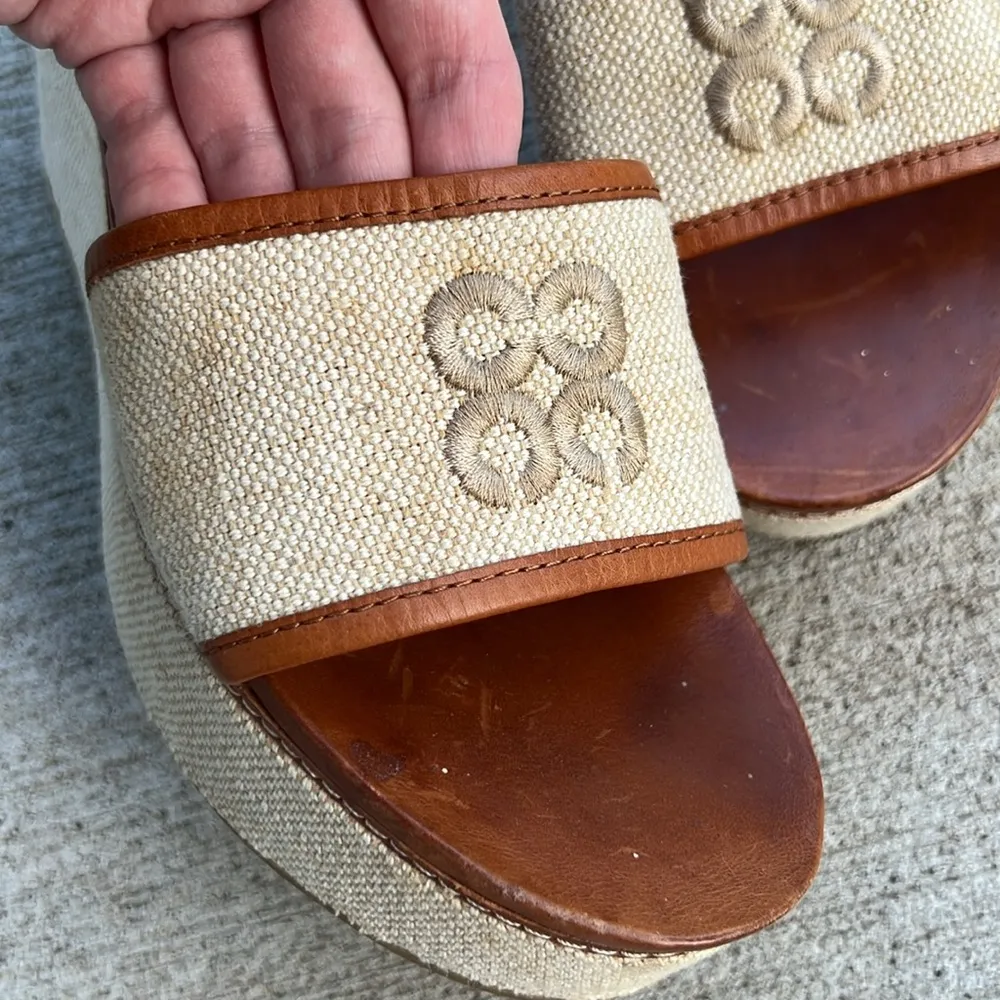 Coach  Jaci Open Toe Slide Wedges - Image 3