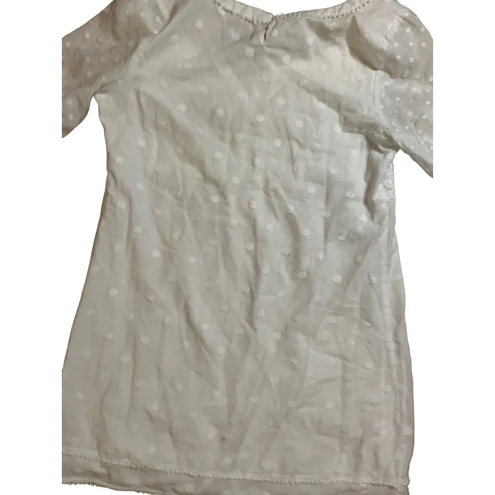 Long sleeve white dress size M - Image 7