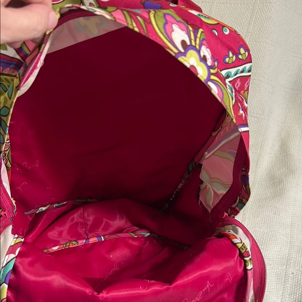 VERA BRADLEY Colorful Paisley / Floral Backpack - Image 7