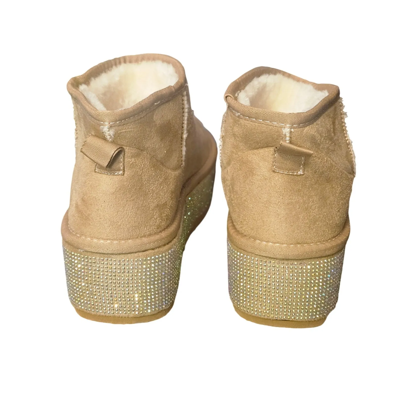 Cape Robbin Rhinestone Platform Mini Boots (Women's 8.5) - Image 6