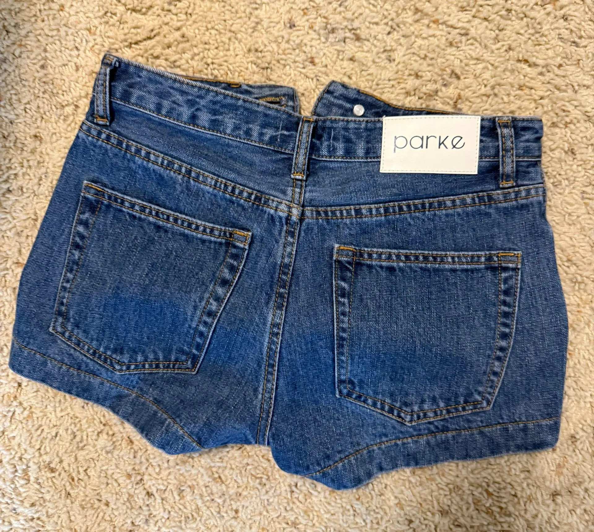 Denim Mini Shorts - Image 2