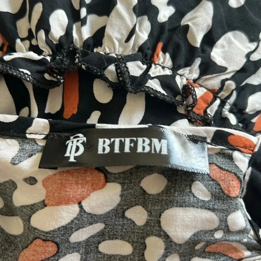 BTFBM Women’s Halter Neck Tie Mini Dress Y11 Size M - Image 3