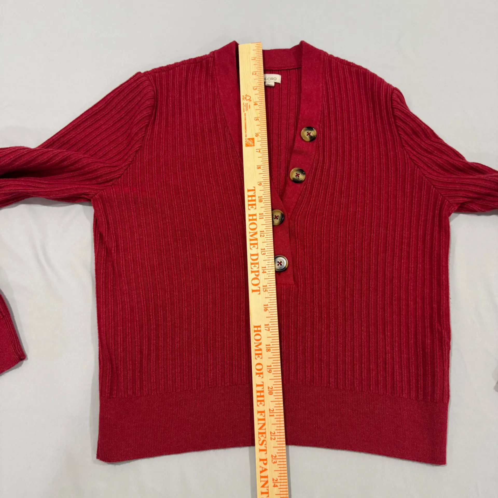 Pilcro Red Cropped Sweater XL - Image 7
