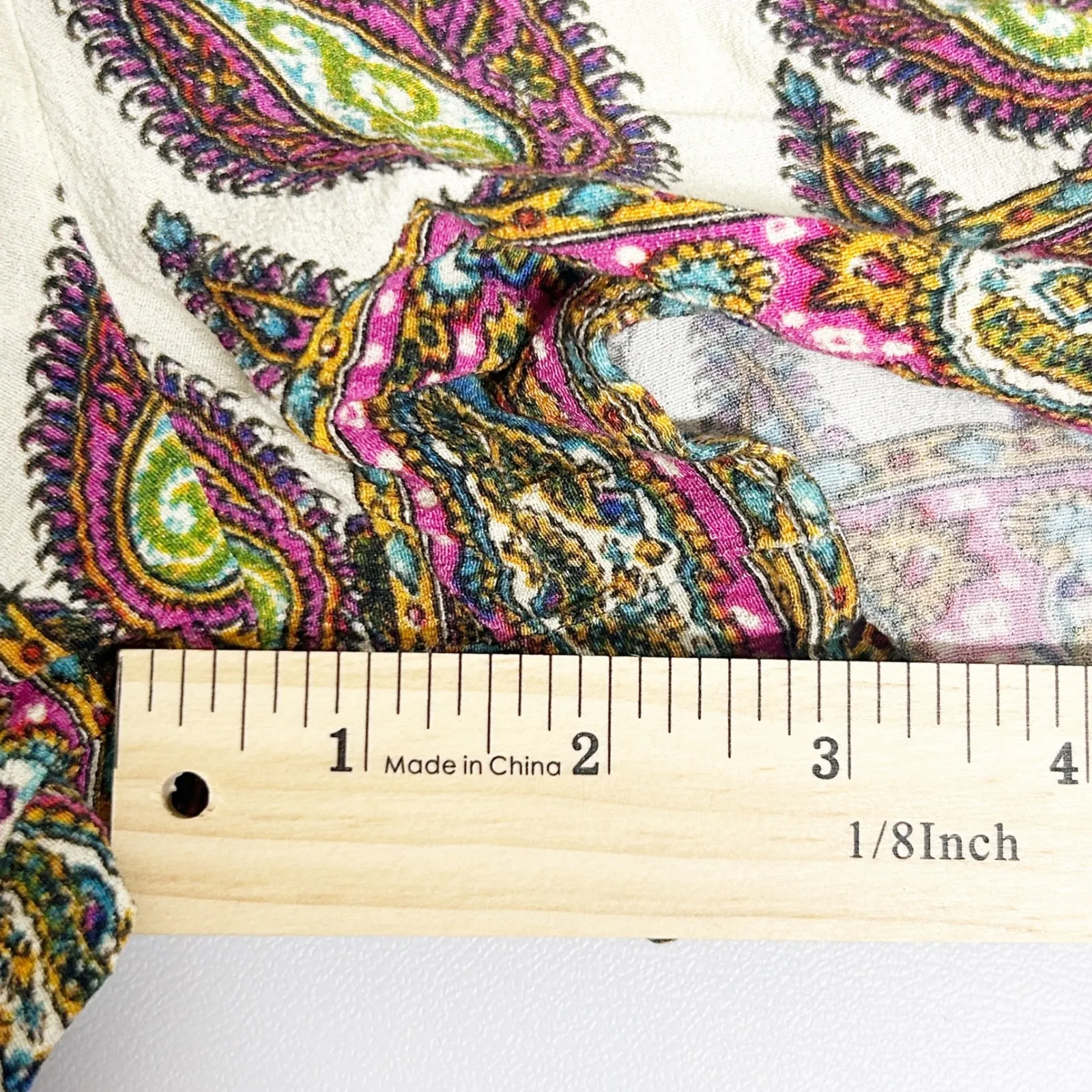 Anthropologie Ett:Twa Womens Boho Lounge Paisley Scarf Print Shorts Size S - Image 12