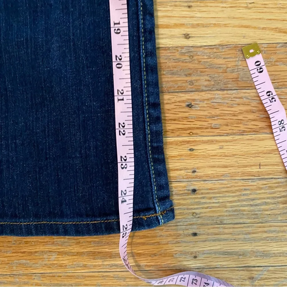 Y2K Lucky Brand Crop Jeans Womens Size 4 Dark Wash Denim High Rise Blue - Image 14