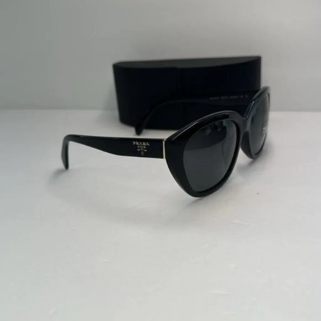 💯- New Authentic PRADA  Acetate Sunglasses SPR 16X-F Black - Image 12