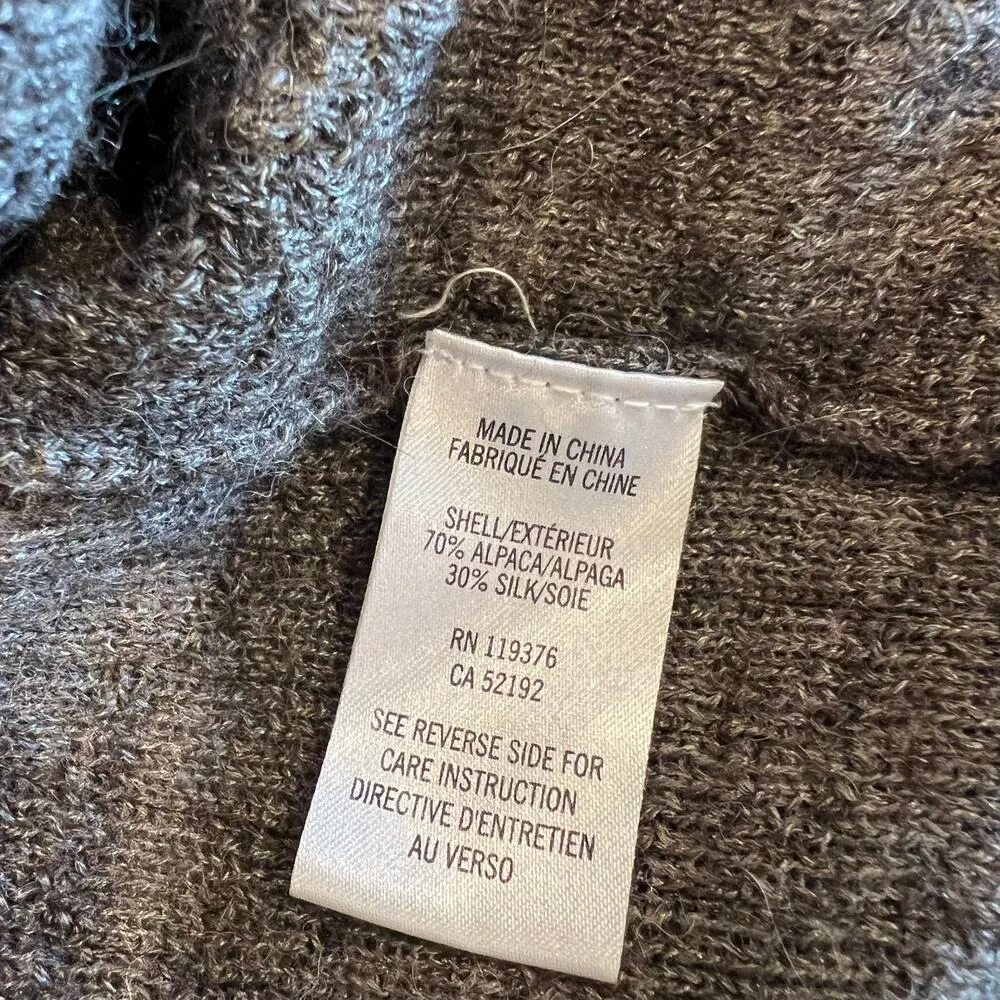 Helmut Lang Women’s Asymmetrical Alpaca Blend Cardigan Size S - Image 6