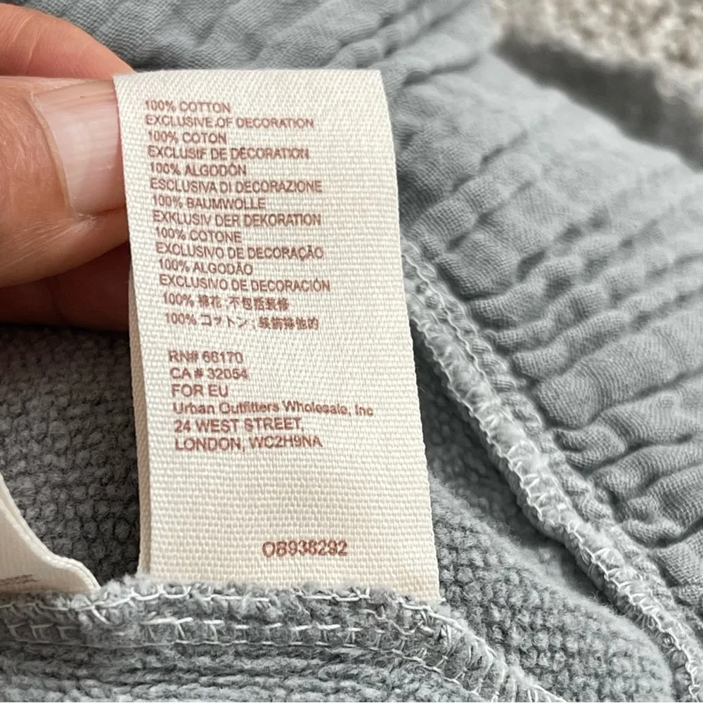 Free People Sail Away Hoodie Women’s Size S Ruffle Tiered Gauzy Gray - Image 11