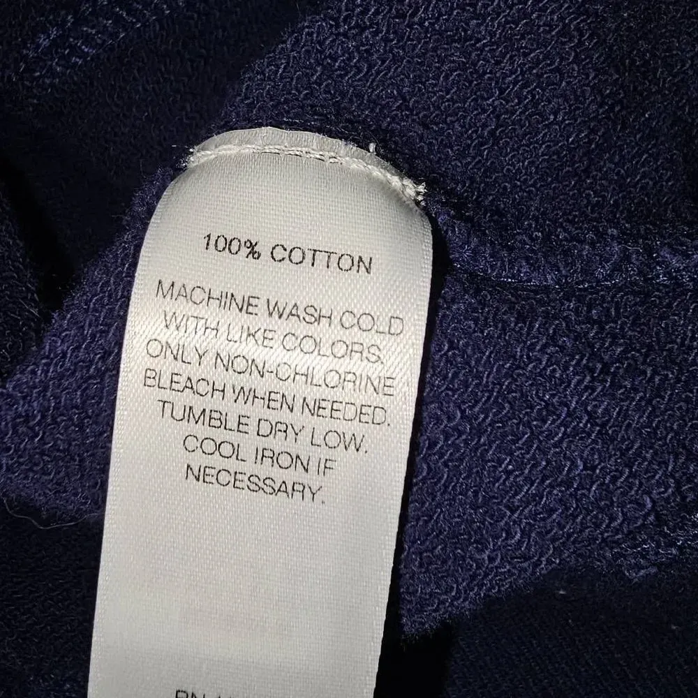 Vineyard Vines Womens Navy Dot‎ Stripe 1/4 Zip Shep Shirt XS - Image 6