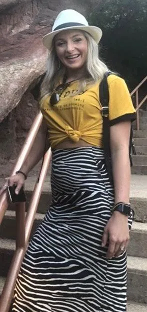 Zebra Print Skirt Black - Image 3