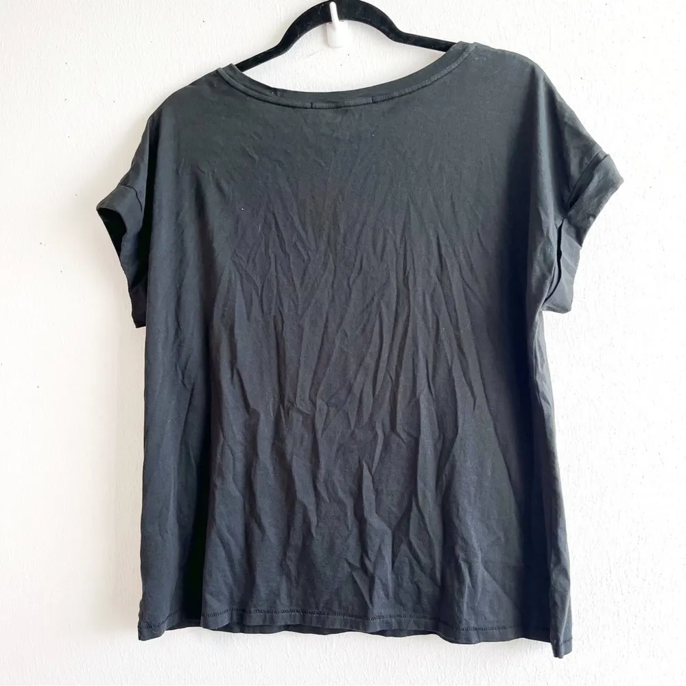 Peruvian Connection Tee Black Crew Neck Short Sleeve T Shirt Sz L EUC - Image 6